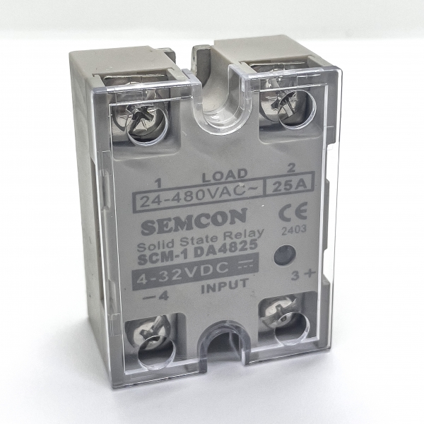 SCM-1DA4825 SSR 1 Pha 25A | Output: 24-280Vac, Input: 3-32Vdc